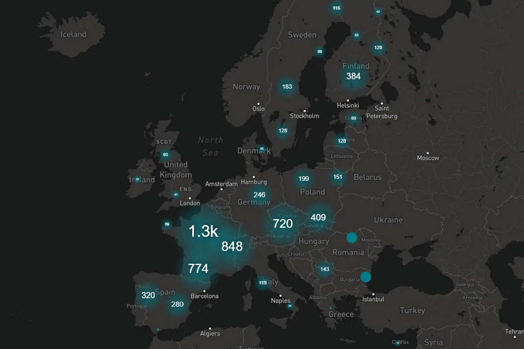 "Profile location map from the [dashboard][ https://dashboards.isric.org/superset/dashboard/holisoils] (mentioned below) which provides an overview of soil data shared by partners in the framework of the EU Horizon 2020 HoliSoils project. "