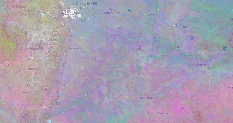 "This colourful image separates distinct types of soils on the basis of the vertical distribution of their clay contents."