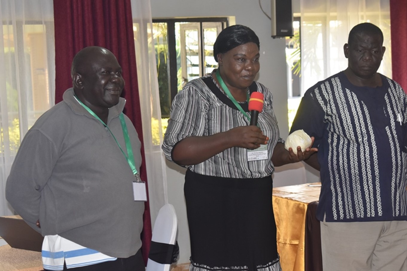 "Florence Kigunzu, Deputy Director for Agriculture, Busia County and her staff. "