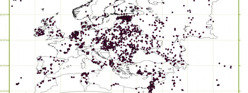 Area of Interest (pan-Europe) with an indication of available soil profiles data used to produce SoilGrids. Area of Interest (pan-Europe) with an indication of available soil profiles data used to produce SoilGrids.