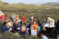 The WRB working group in action during the Mongolia excursion in 2019