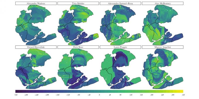 Machine learning picks up pictures of pedometricians as meaningful covariates in digital soil mapping.