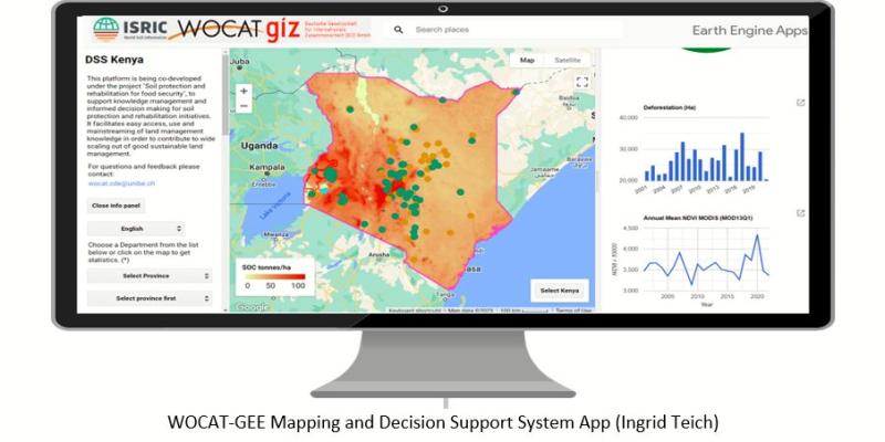 WOCAT-GEE Mapping and Decision Support System App (Ingrid Teich)