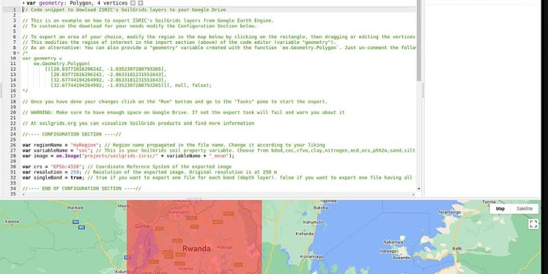 Screenshot of SoilGrids/WoSIS platform (see https://soilgrids.org/)