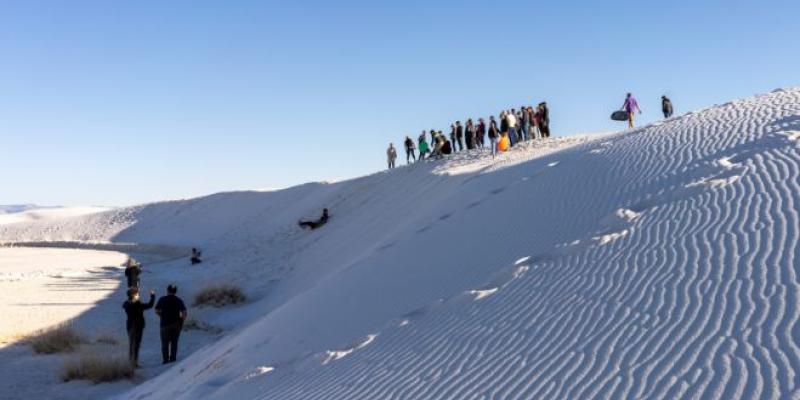  White Sands National Park gypsum dunes. Photo by Christine Stockwell.    